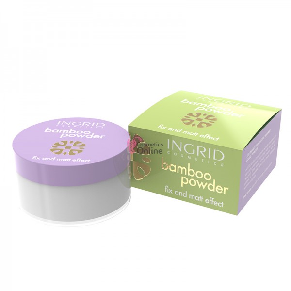 Pudra transparenta pentru ten cu bambus Ingrid 8g, art 31334